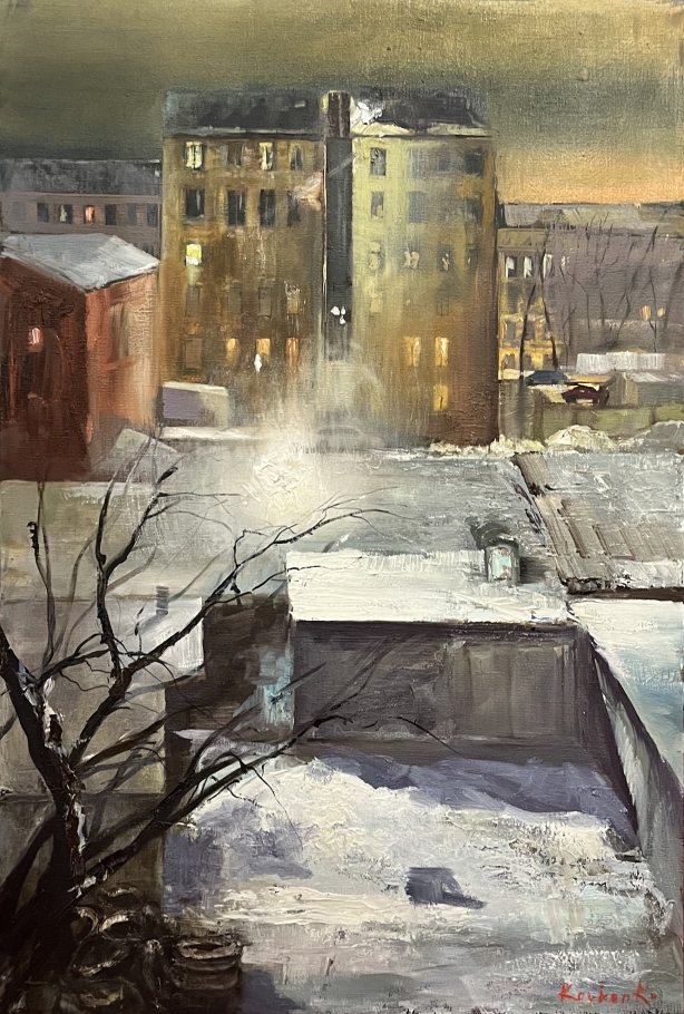 Петербургский пейзаж, Артмуза, зимний пейзаж
